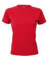 Dames Sportshirt CONA SPORTS Rainbow Tech Tee Lobster Red